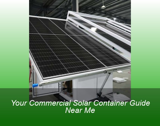 Your Commercial Solar Container Guide Near Me